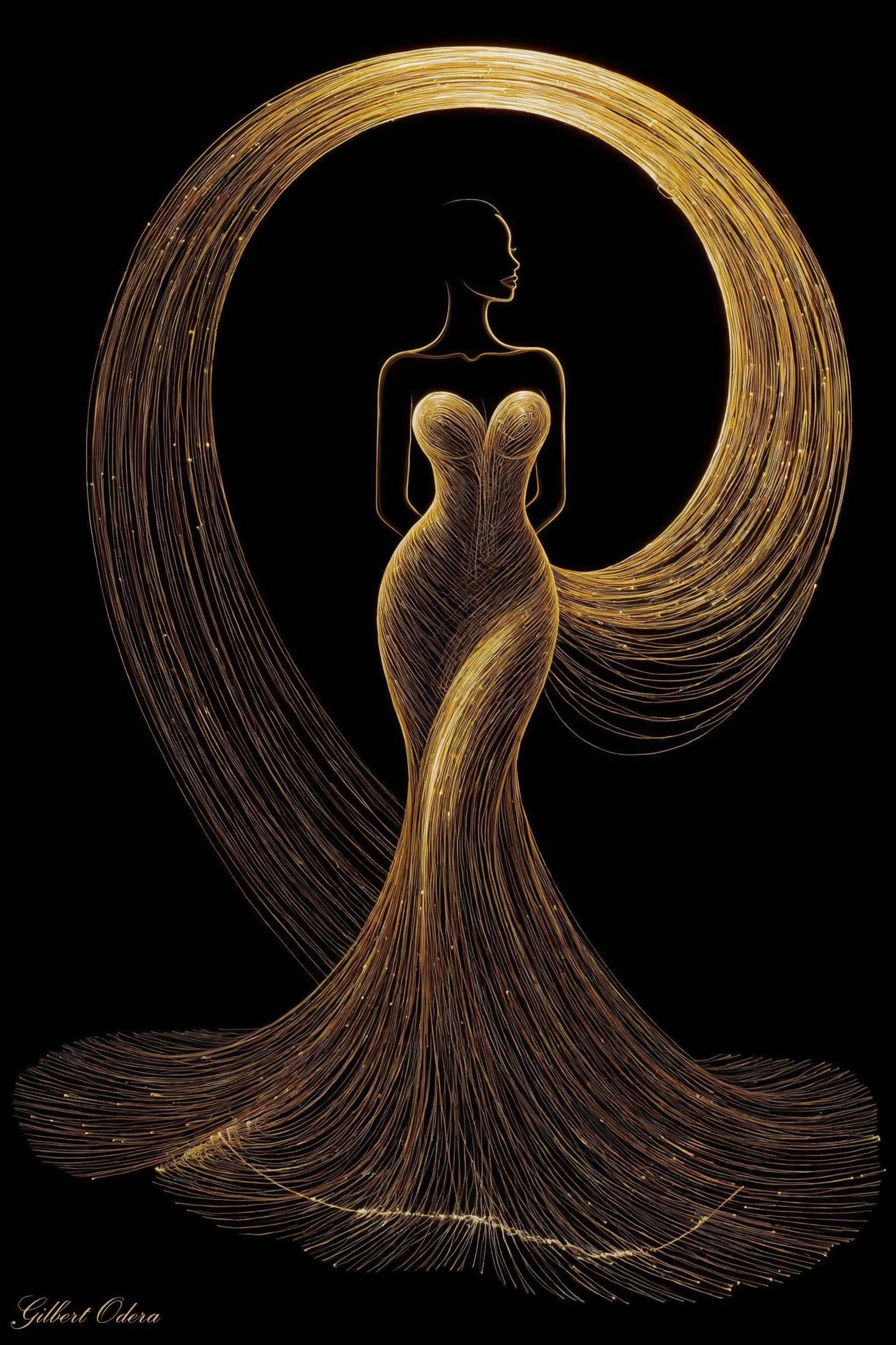 Luminous Golden Halo