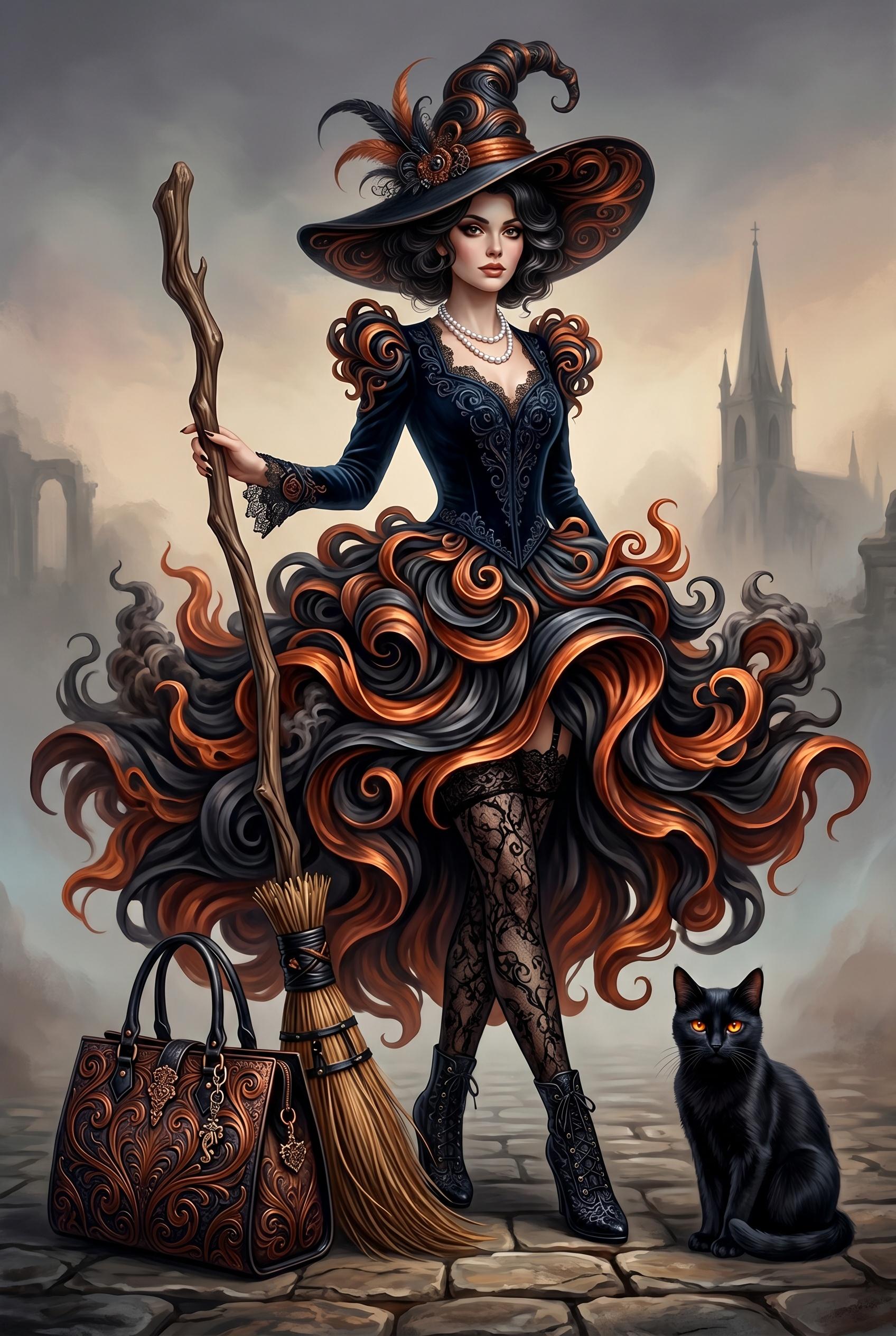Gothic Ribbon Sorceress