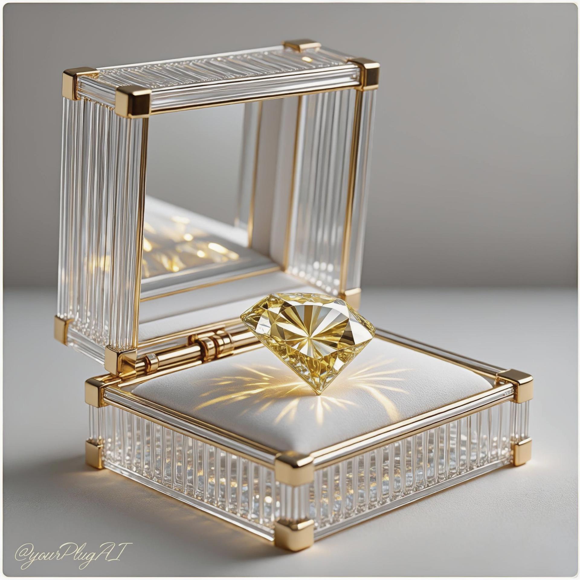 Radiating Yellow Diamond