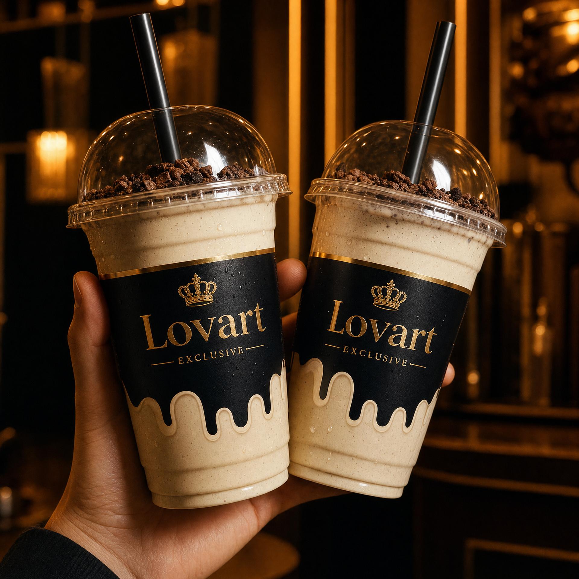 Crowned Milkshake Cups