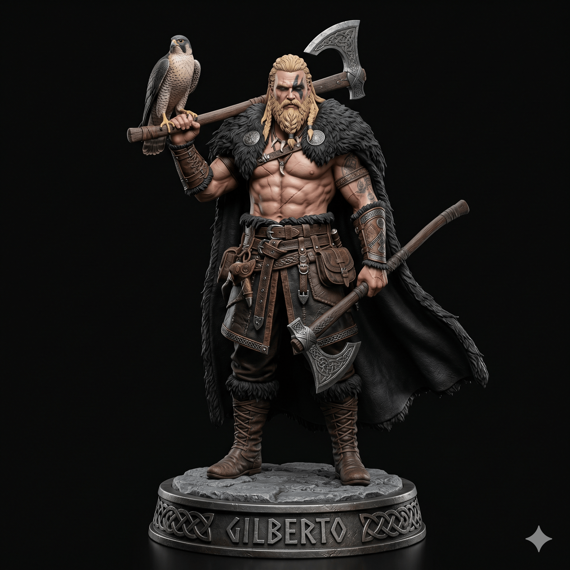 Viking Falconer Figure