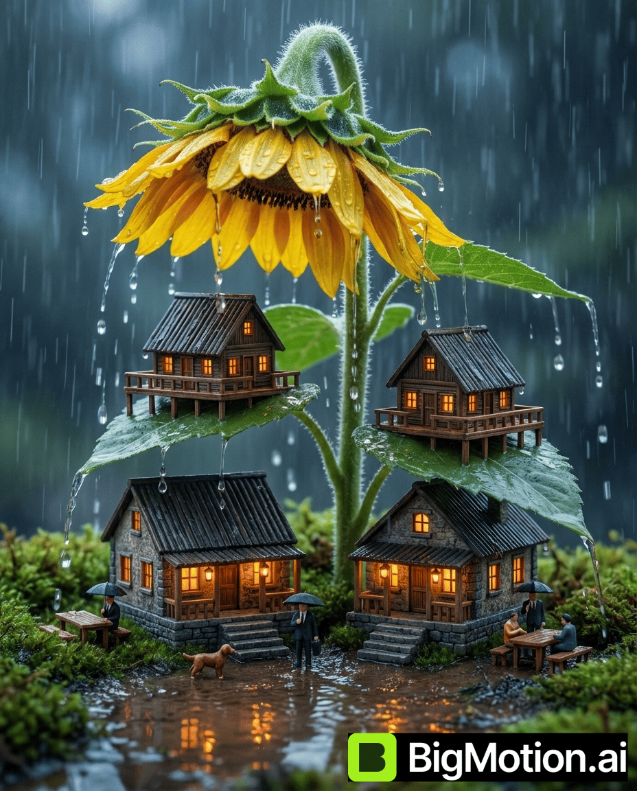 Sunflower Rain Village