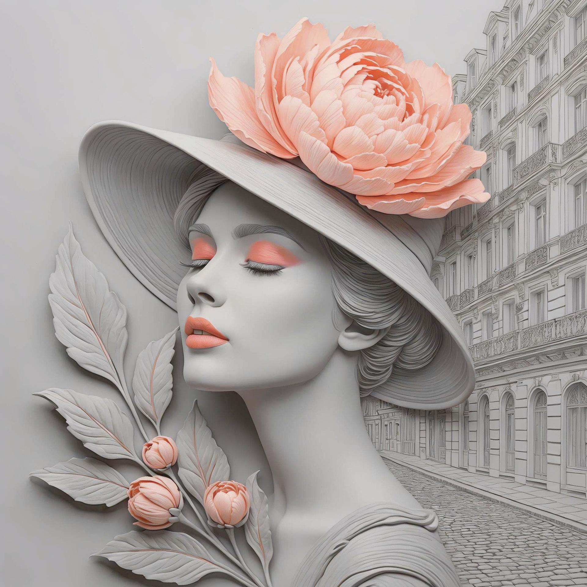 Parisian Peony Relief