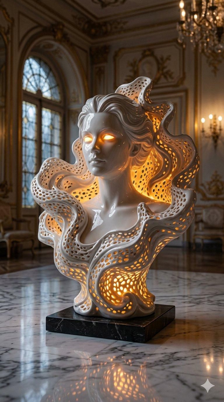 Porcelain Light Sculpture