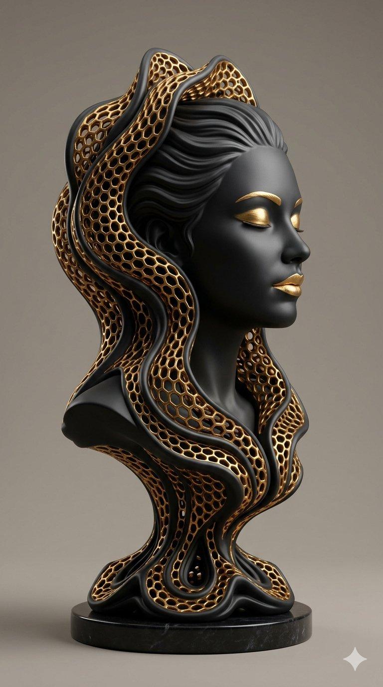 Golden Honeycomb Muse