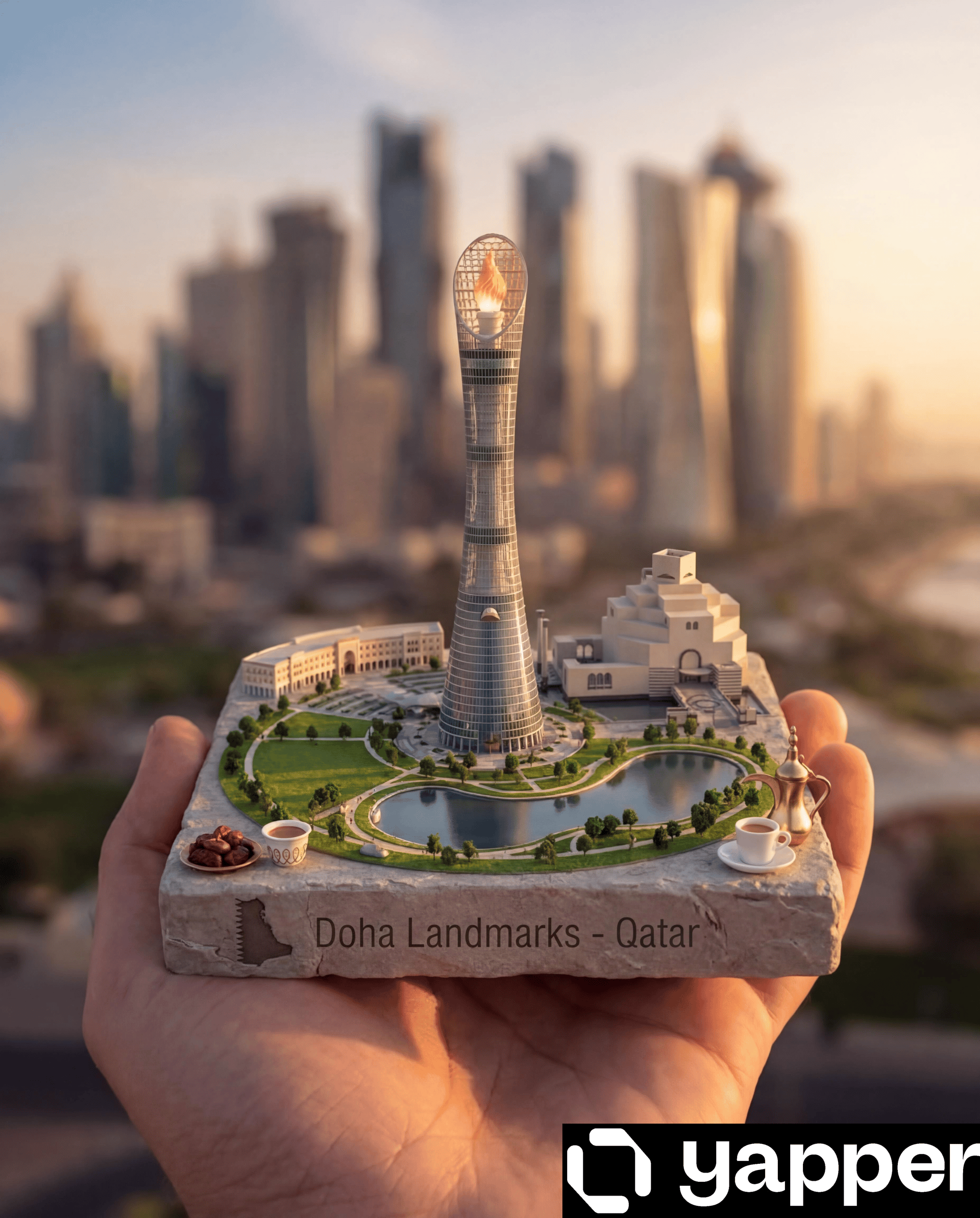 Doha Landmarks Display