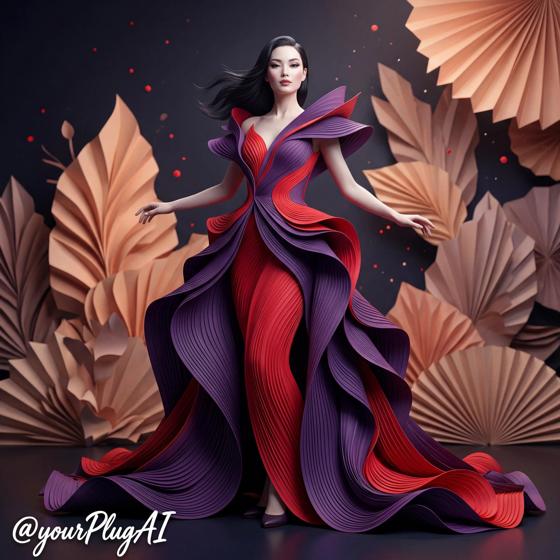 Purple Layered Couture