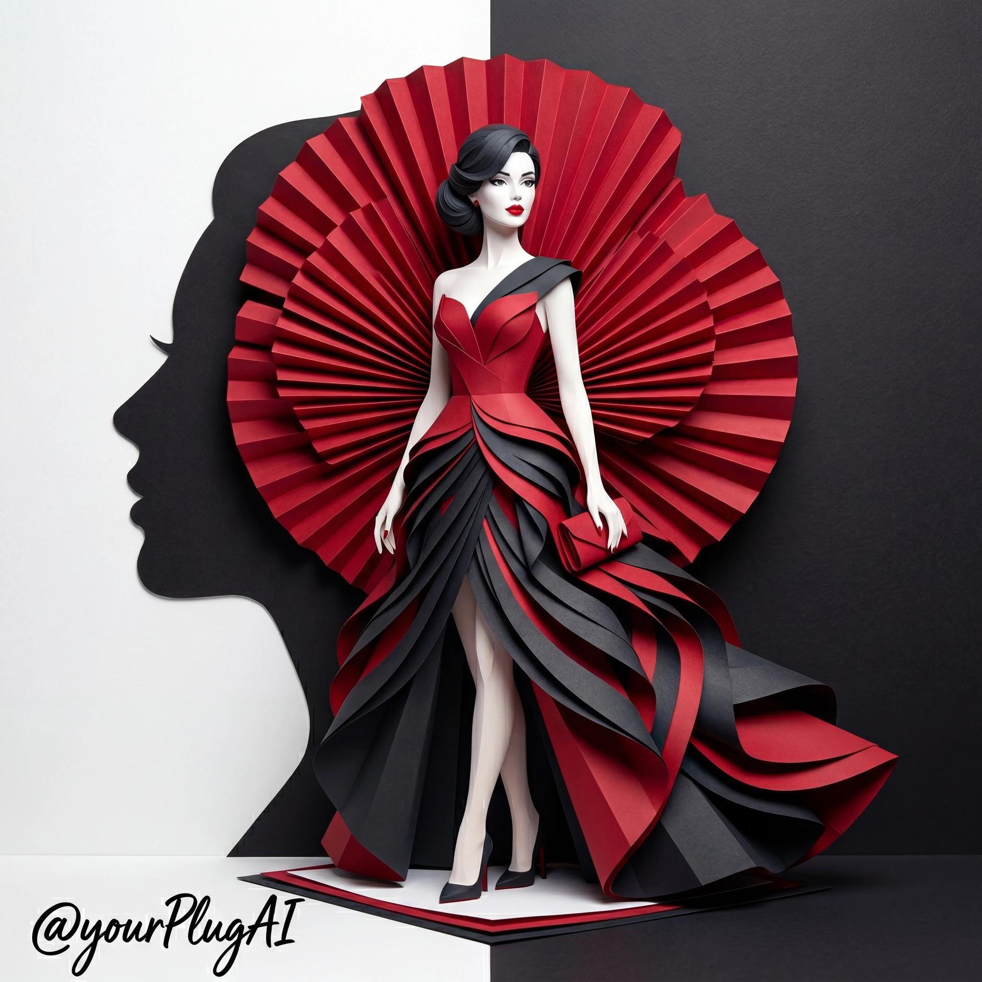 Noir Fan Silhouette