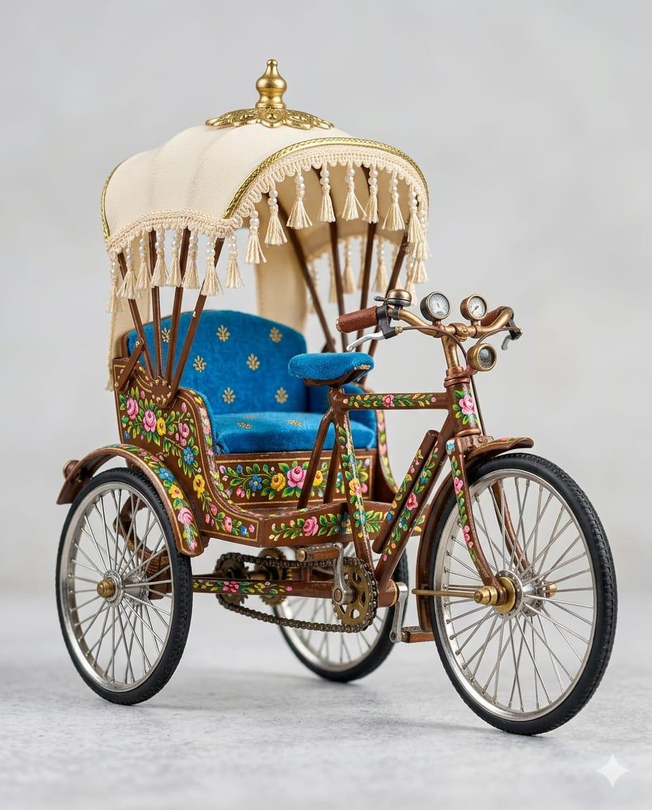 Floral Canopy Rickshaw