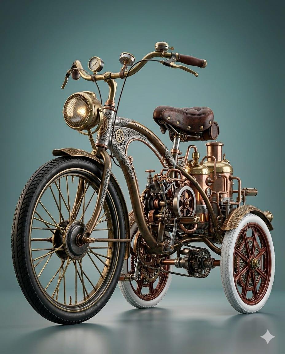 Copper Boiler Tricycle
