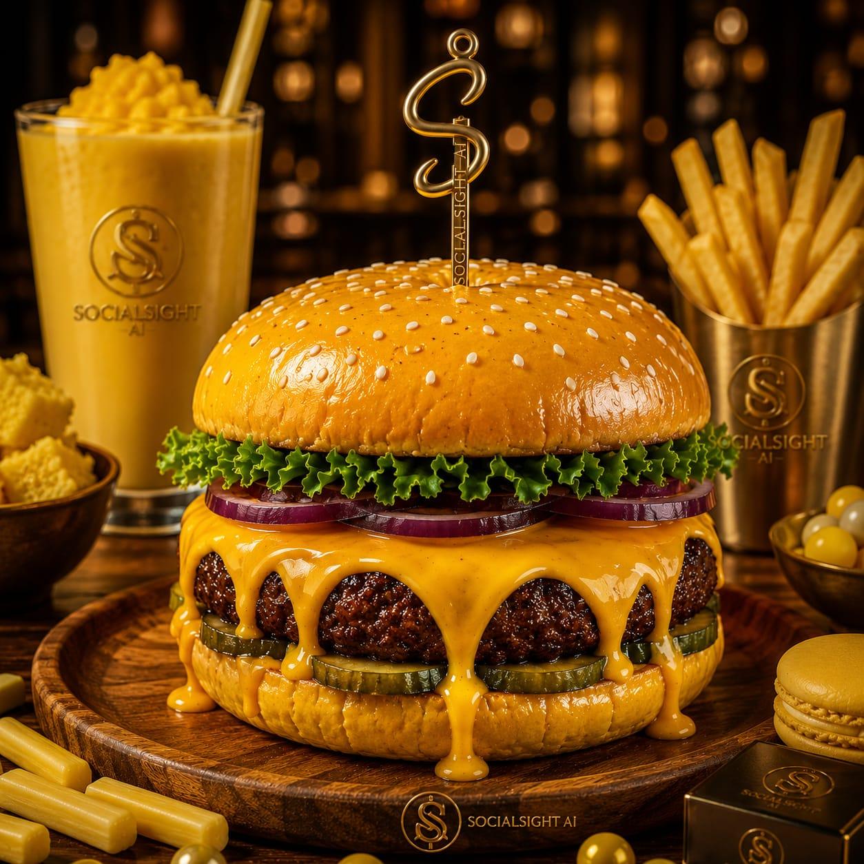 Golden Saffron Burger