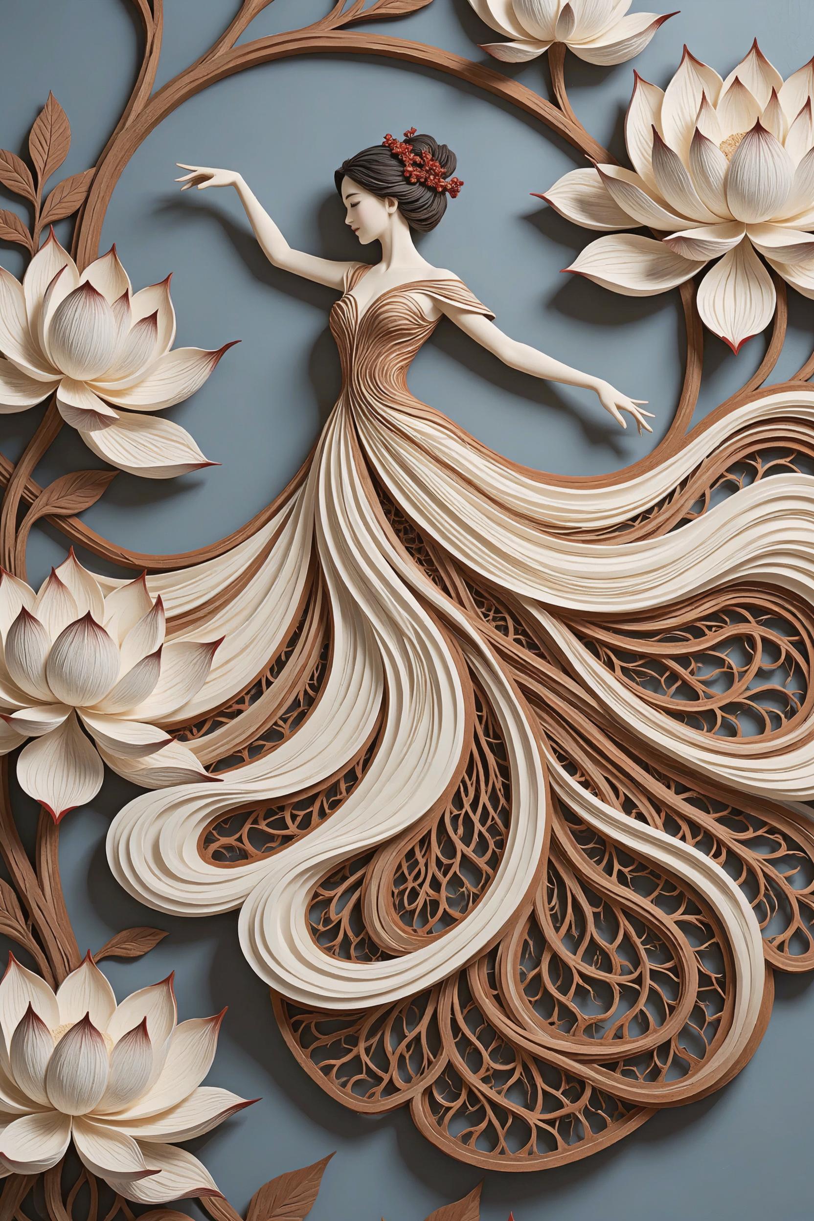 Lotus Wood Filigree