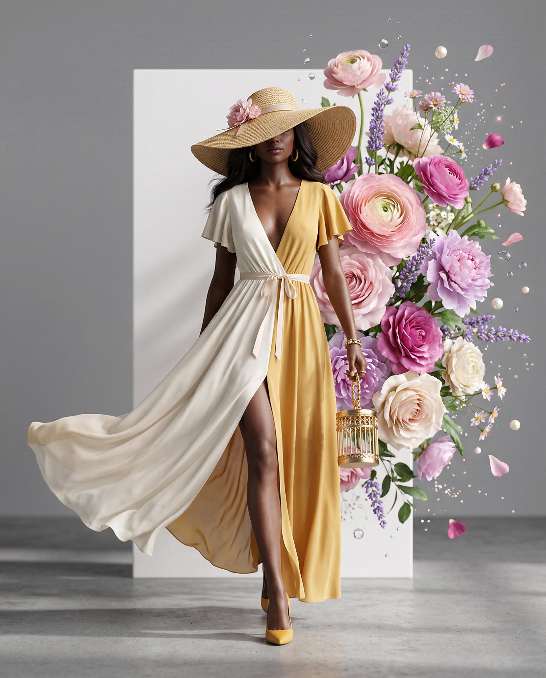 Golden Floral Walk