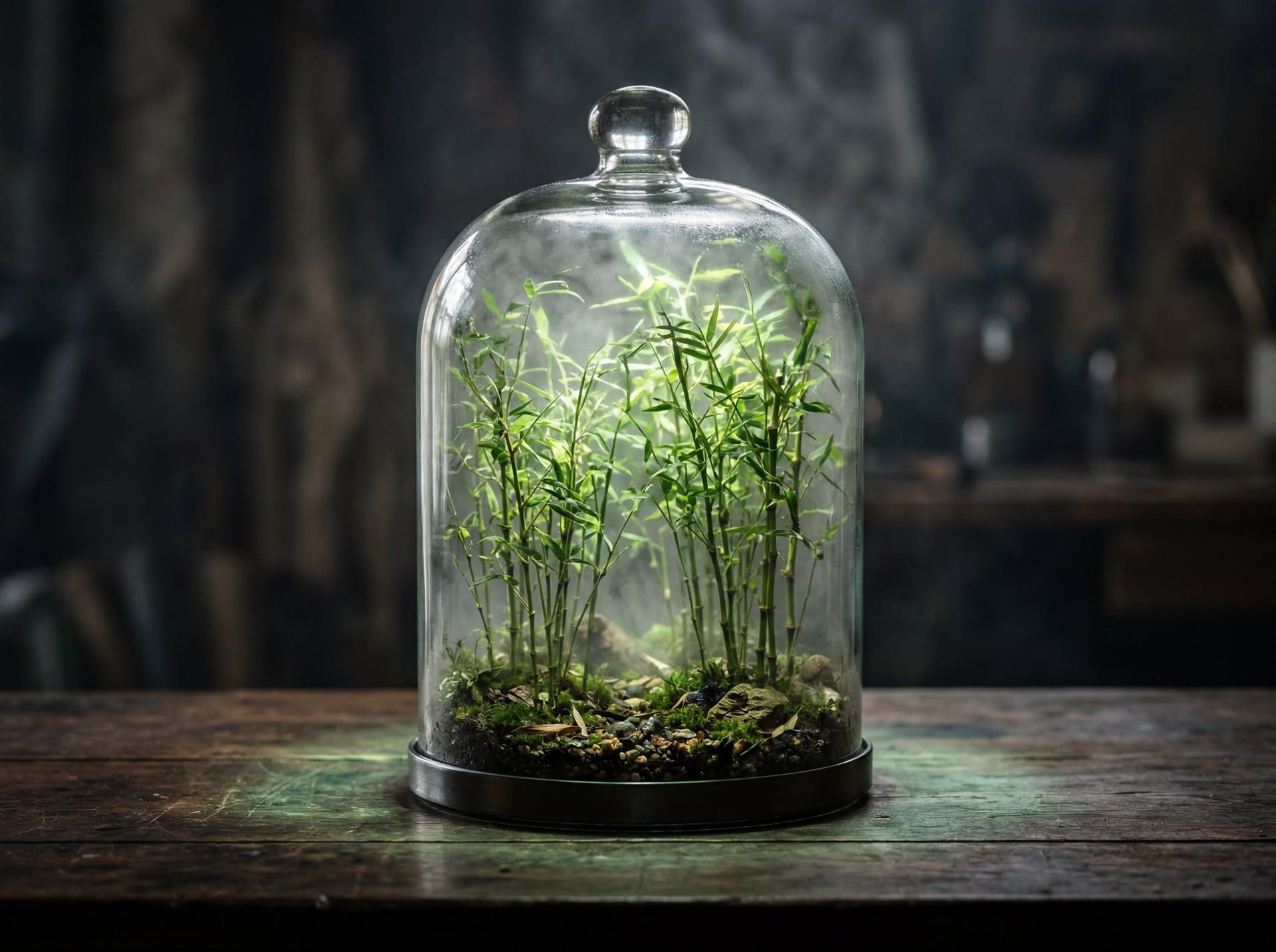 Mist-Enshrouded Bamboo Cloche