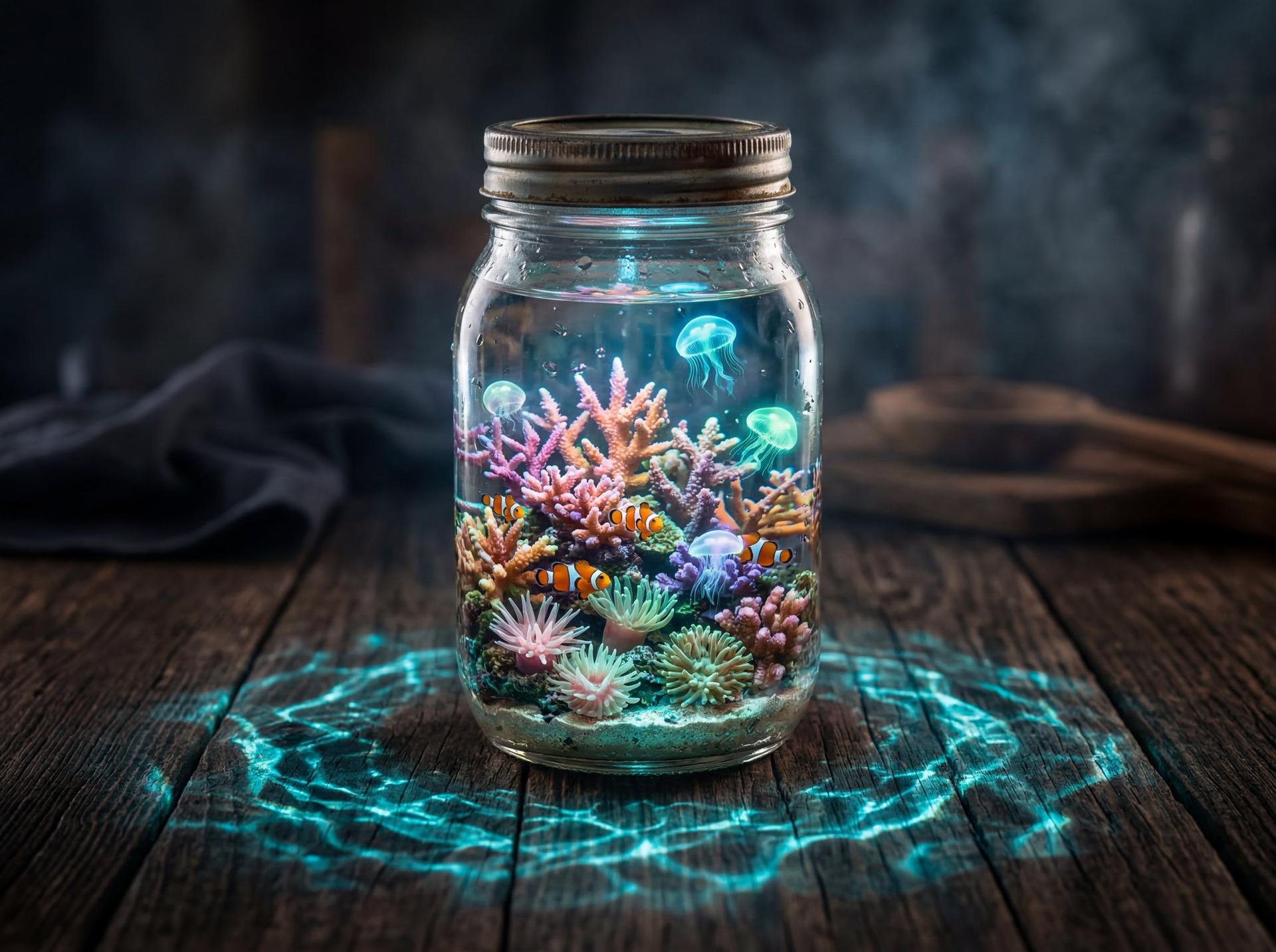 Bioluminescent Reef Jar