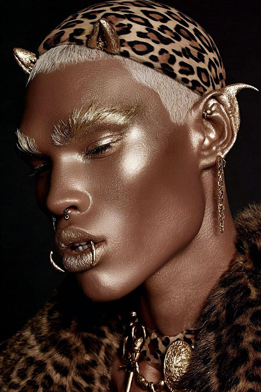 Gilded Faun Portrait
