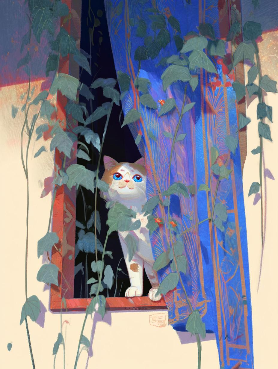 Peeking Ivy Window