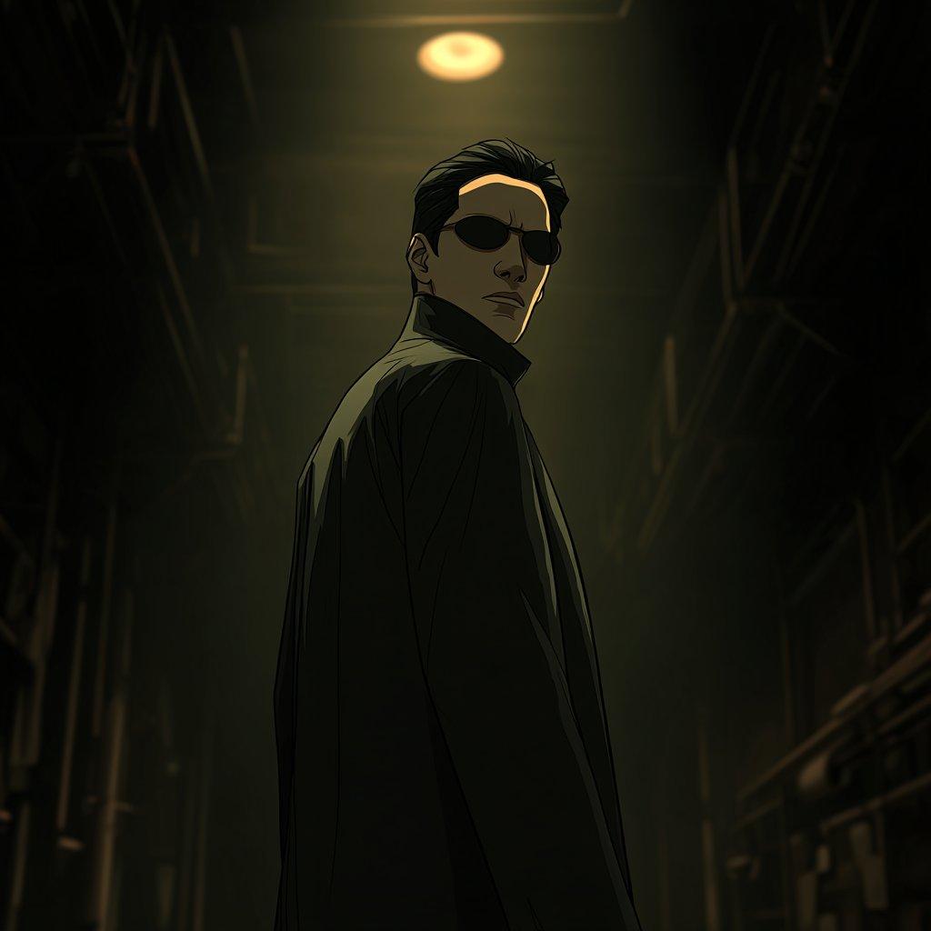 Man In Dark Hallway