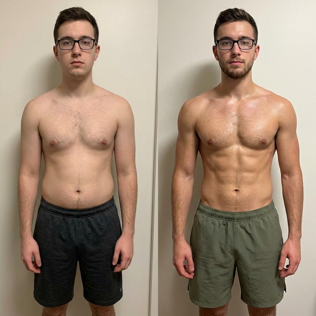 Fitness Transformation Before & After output 1