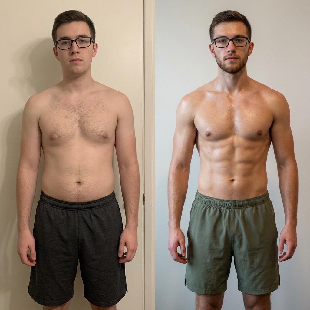 Fitness Transformation Before & After output 4