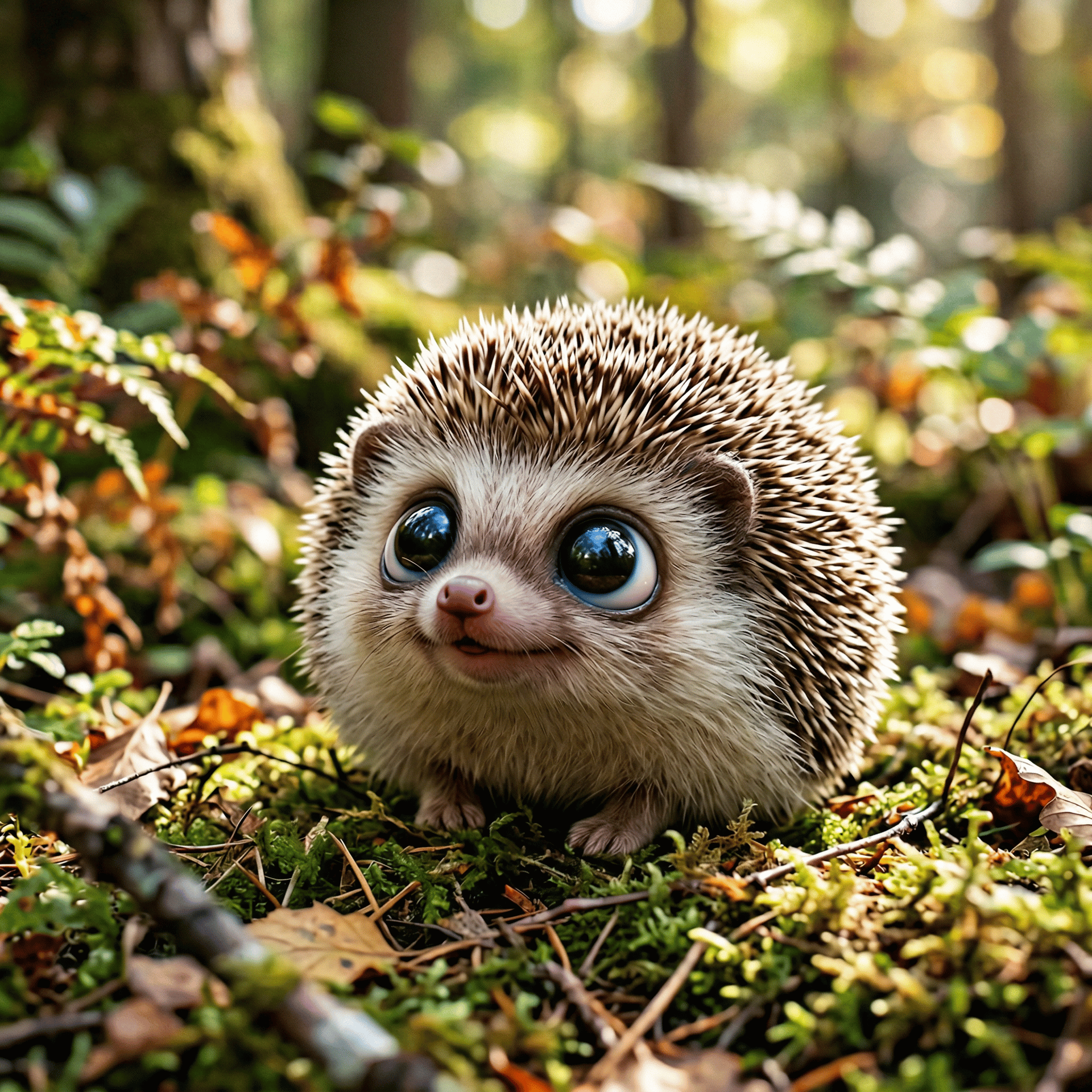 Mossy Ground Hedgehog