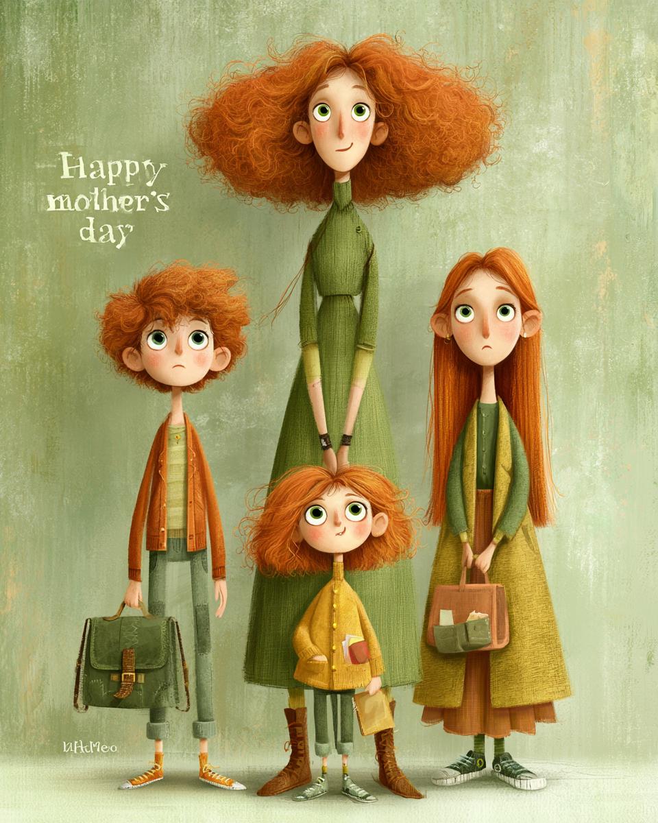 Redheaded Family Portrait