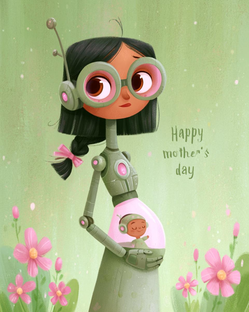 Pregnant Robot Mother