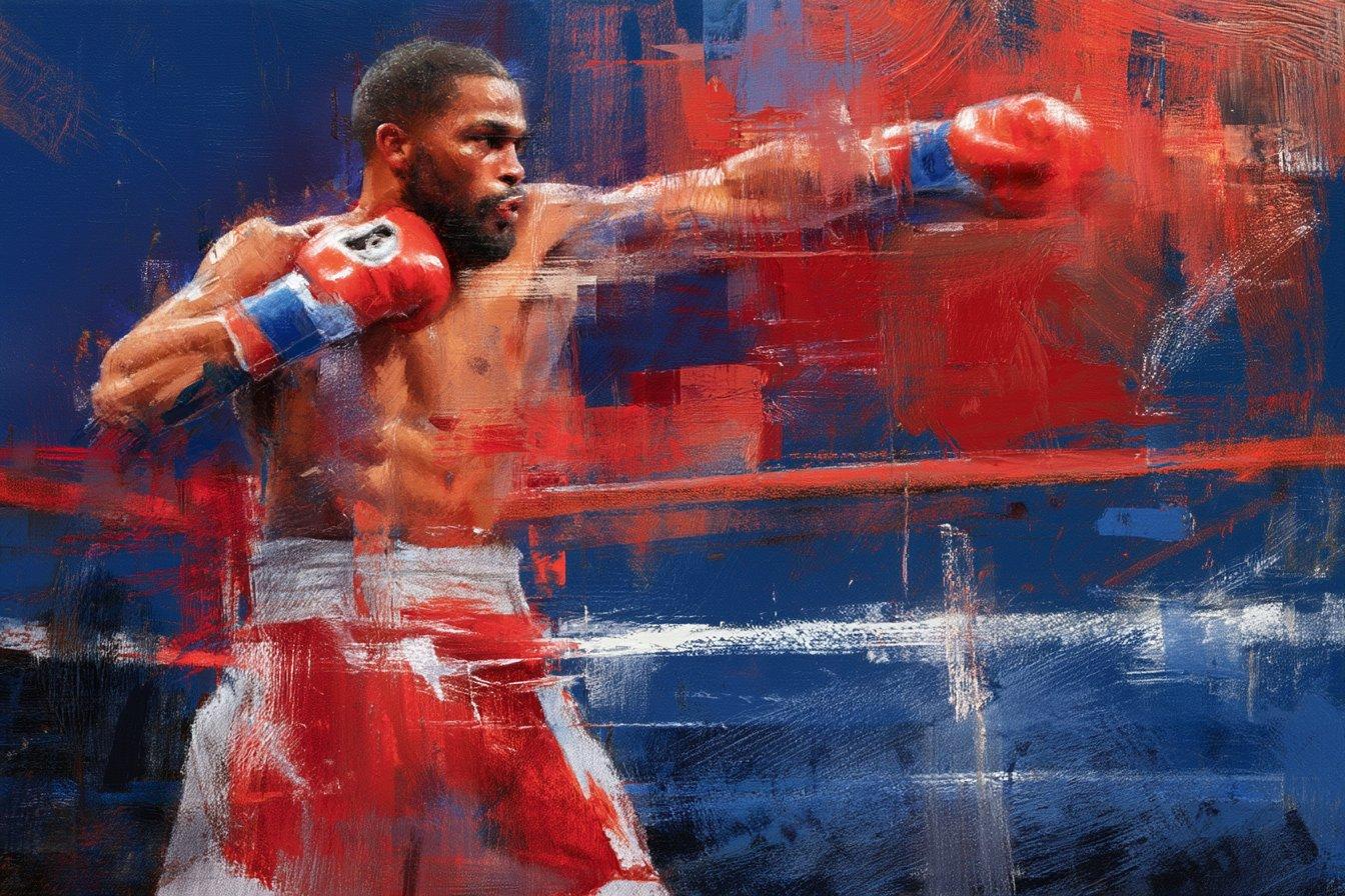 Boxer Throwing Punch