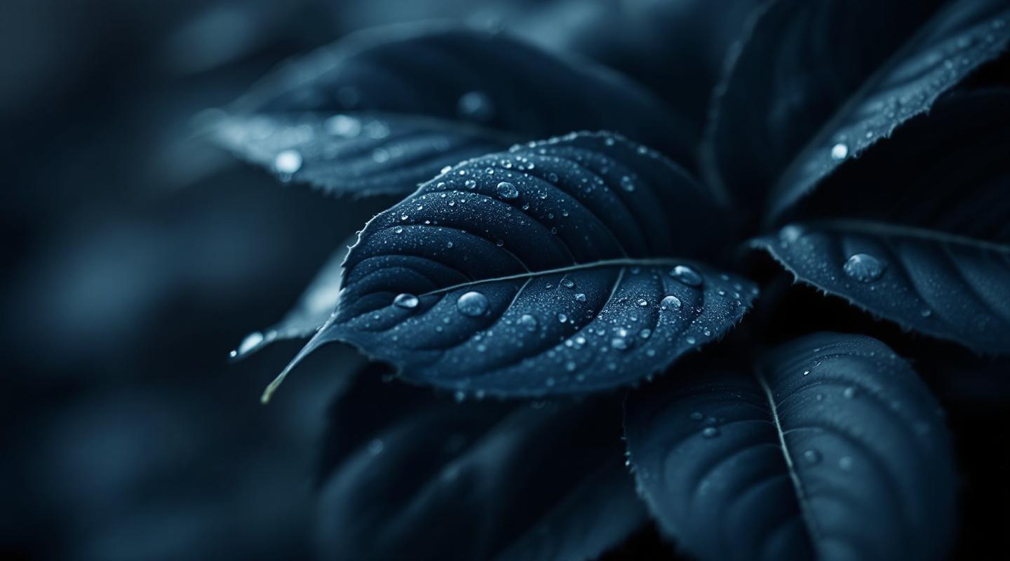 Dewy Midnight Foliage