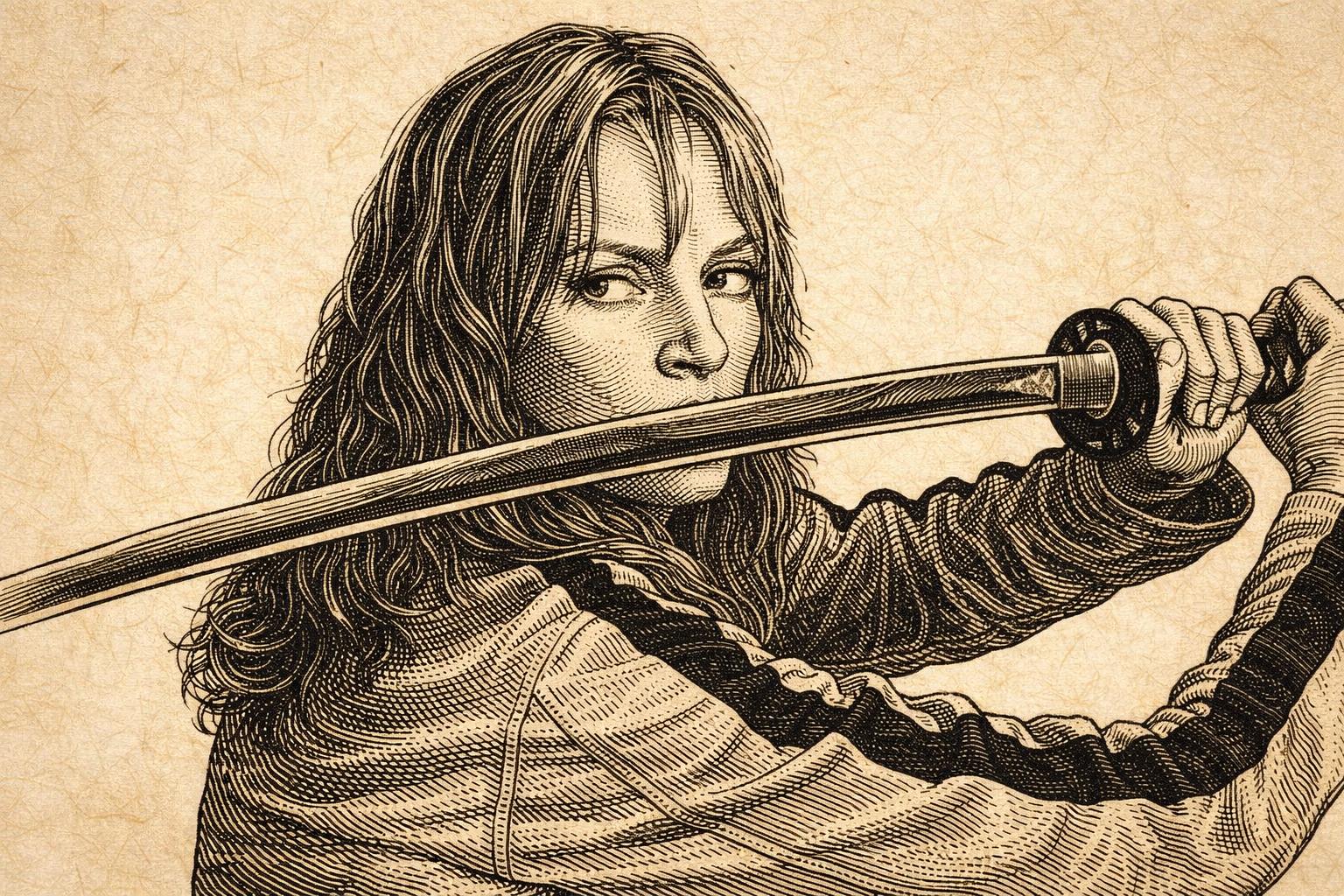 Katana Warrior Portrait