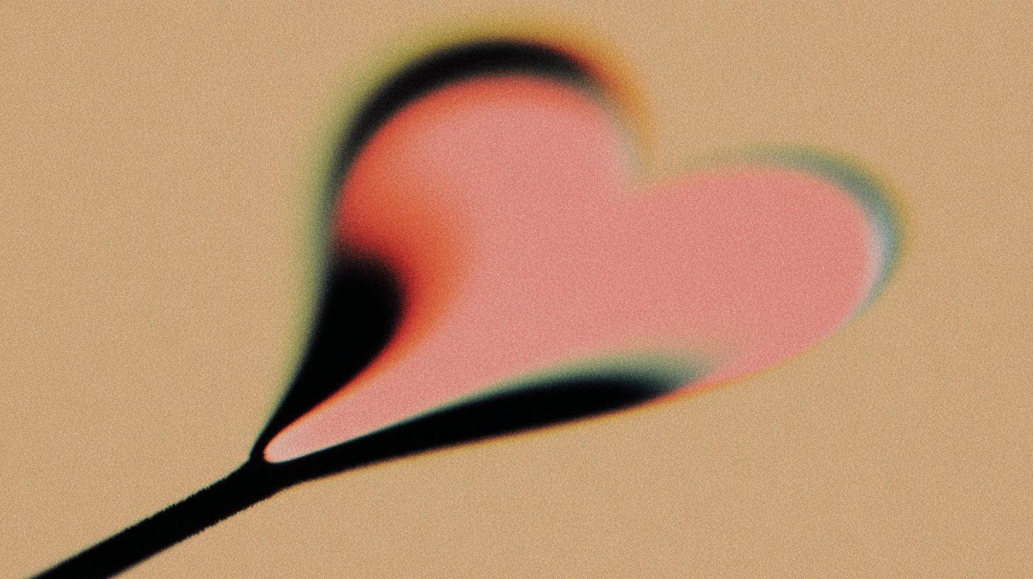 Glowing Heart Silhouette