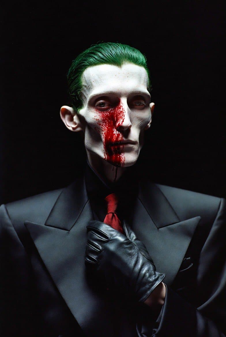 Pale Gaunt Bloodied Villain