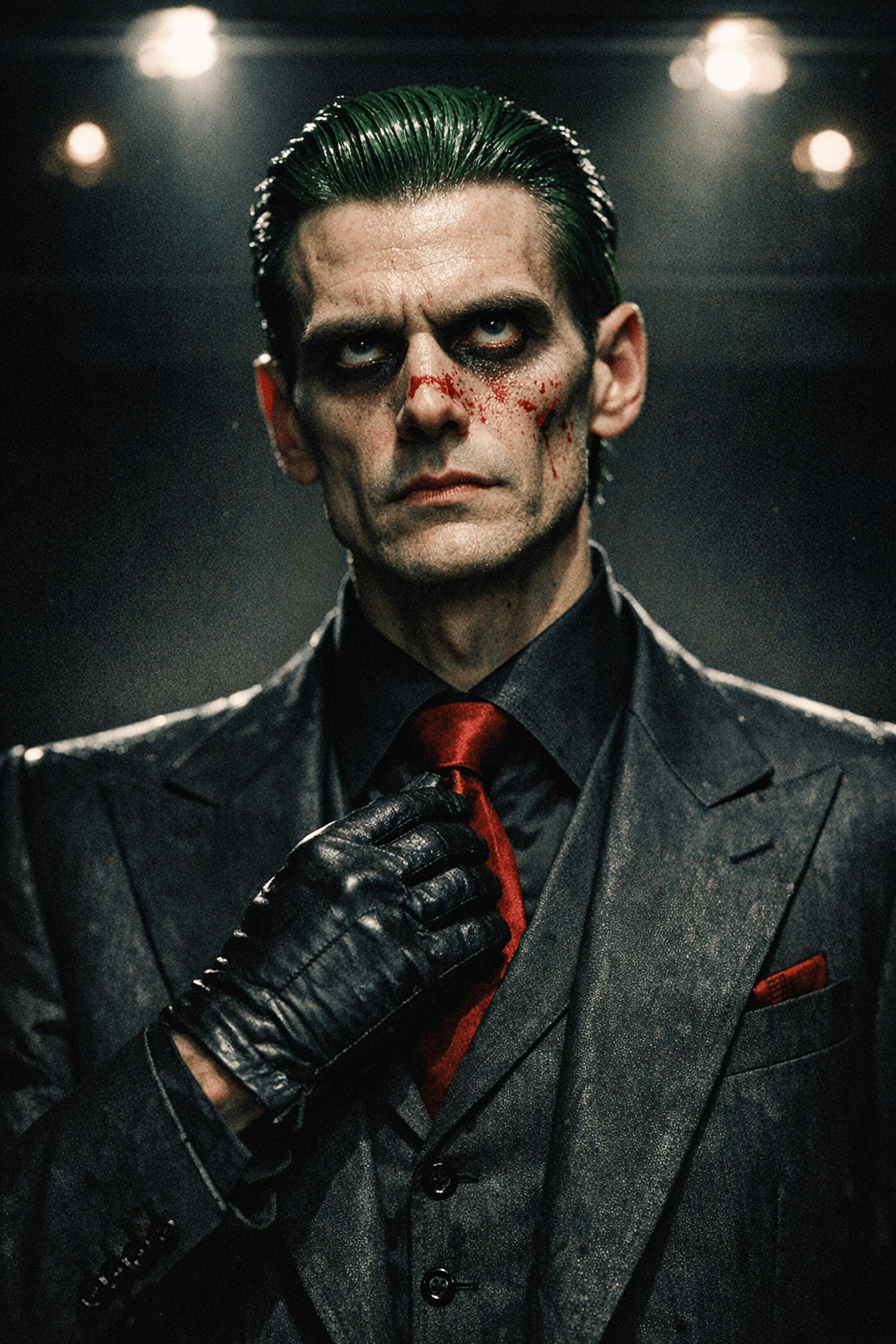 Gritty Textured Villain Portrait