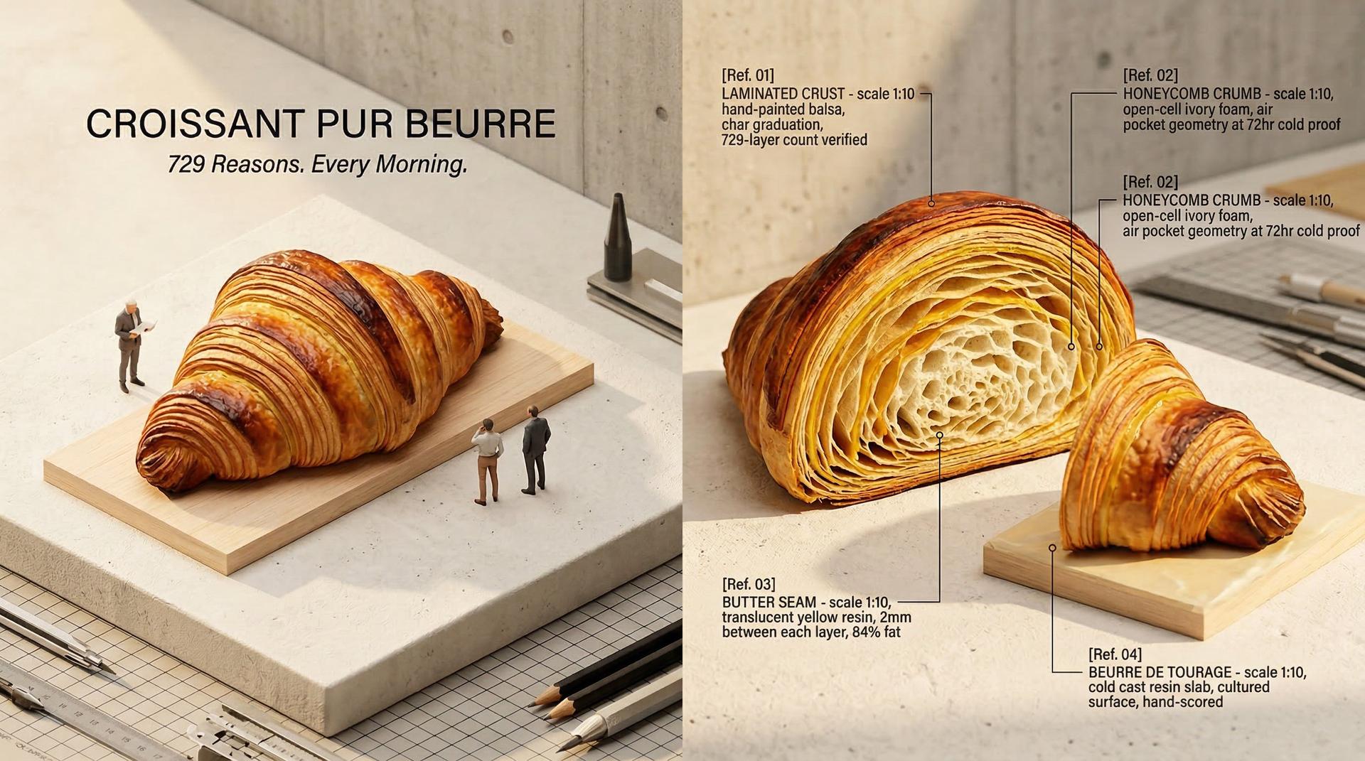 Laminated Croissant Model